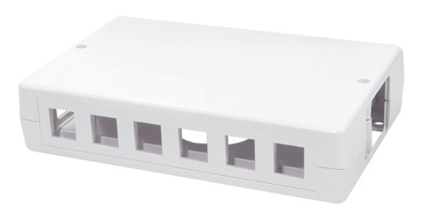 Produktbild MVT 200 163  -  Aufputz-Leergehäuse für 6 oder 12 Keystone Module, weiss